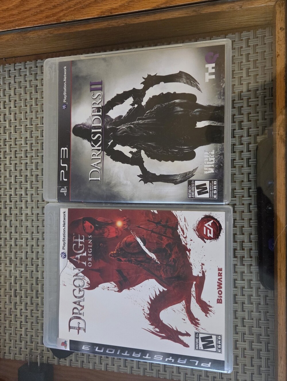 PS3 Games: Dragon Age And Darksiders II.